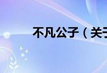 不凡公子（關(guān)于不凡公子的介紹）