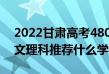 2022甘肅高考480-490分推薦上什么大學（文理科推薦什么學校）