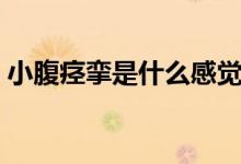 小腹痙攣是什么感覺（小腹痙攣是什么感覺）