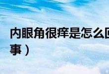 內(nèi)眼角很癢是怎么回事（內(nèi)眼角很癢是怎么回事）