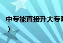 中專能直接升大專嗎（中?？梢灾苯由髮幔?class=