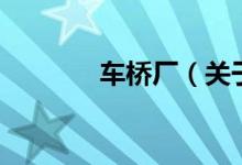 車橋廠(關(guān)于車橋廠的介紹)