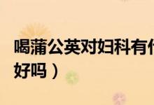 喝蒲公英對(duì)婦科有什么好處（喝蒲公英對(duì)子宮好嗎）