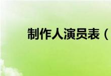 制作人演員表（制作人電視劇簡介）
