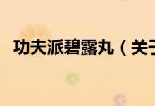 功夫派碧露丸（關(guān)于功夫派碧露丸的介紹）