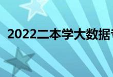 2022二本學(xué)大數(shù)據(jù)專(zhuān)業(yè)怎么樣（好就業(yè)嗎）