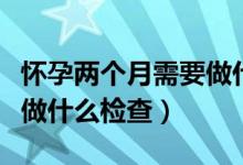懷孕兩個月需要做什么產(chǎn)檢（懷孕兩個月需要做什么檢查）