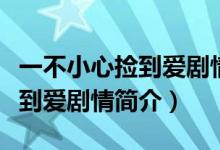 一不小心撿到愛劇情介紹（電視劇一不小心撿到愛劇情簡介）