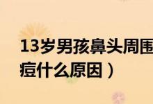 13歲男孩鼻頭周?chē)欢皇裁丛颍ū穷^長(zhǎng)痘痘什么原因）