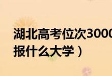 湖北高考位次3000左右推薦什么學(xué)校（適合報什么大學(xué)）