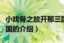 小戲骨之放開(kāi)那三國(guó)（關(guān)于小戲骨之放開(kāi)那三國(guó)的介紹）