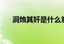 洞燭其奸是什么意思（洞燭其奸解釋）