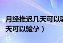 月經(jīng)推遲幾天可以驗孕棒測出來（月經(jīng)推遲幾天可以驗孕）