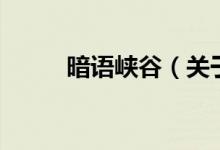 暗語(yǔ)峽谷（關(guān)于暗語(yǔ)峽谷的介紹）