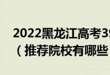 2022黑龍江高考390-400分適合上什么?？疲ㄍ扑]院校有哪些）