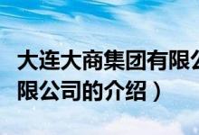 大連大商集團有限公司（關(guān)于大連大商集團有限公司的介紹）