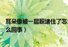 耳朵像被一層膜堵住了怎么緩解（耳朵像被一層膜堵住了怎么回事）
