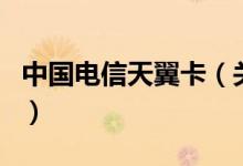 中國(guó)電信天翼卡（關(guān)于中國(guó)電信天翼卡的介紹）