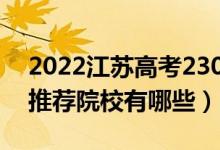 2022江蘇高考230-240分適合上什么?？疲ㄍ扑]院校有哪些）