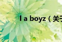 l a boyz（關(guān)于l a boyz的介紹）