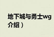 地下城與勇士wg（關(guān)于地下城與勇士wg的介紹）