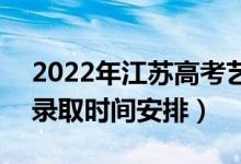 2022年江蘇高考藝術(shù)類?？剖裁磿r(shí)候錄取（錄取時(shí)間安排）