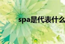 spa是代表什么服務(wù)（spa的介紹）
