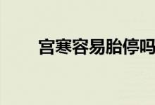 宮寒容易胎停嗎（宮寒容易懷孕嗎）
