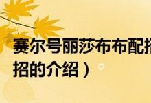 賽爾號(hào)麗莎布布配招（關(guān)于賽爾號(hào)麗莎布布配招的介紹）