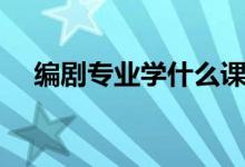 編劇專業(yè)學(xué)什么課程（編劇專業(yè)學(xué)什么）