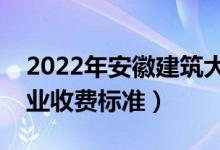 2022年安徽建筑大學(xué)學(xué)費(fèi)多少錢（一年各專業(yè)收費(fèi)標(biāo)準(zhǔn)）