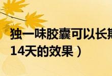 獨一味膠囊可以長期服用嗎（獨一味膠囊吃了14天的效果）