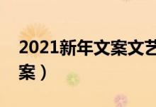 2021新年文案文藝一點（文藝一點的新年文案）