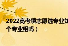 2022高考填志愿選專業(yè)知識(shí)（2022高考志愿填報(bào)只能填一個(gè)專業(yè)組嗎）