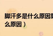 腳汗多是什么原因算不算濕氣重（腳汗多是什么原因）