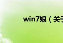 win7娘（關(guān)于win7娘的介紹）