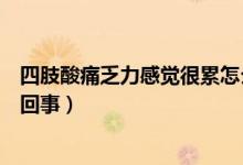 四肢酸痛乏力感覺很累怎么治（四肢酸痛乏力感覺很累怎么回事）