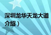 深圳龍華天龍大道（關(guān)于深圳龍華天龍大道的介紹）