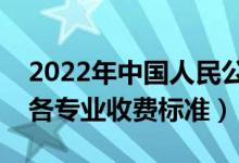 2022年中國人民公安大學(xué)學(xué)費(fèi)多少錢（一年各專業(yè)收費(fèi)標(biāo)準(zhǔn)）