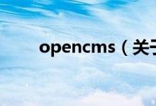 opencms（關(guān)于opencms的介紹）