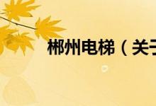 郴州電梯（關(guān)于郴州電梯的介紹）