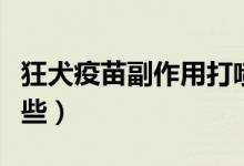狂犬疫苗副作用打噴嚏（狂犬疫苗副作用有哪些）
