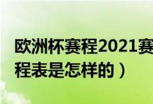 歐洲杯賽程2021賽程表（歐洲杯賽程2021賽程表是怎樣的）