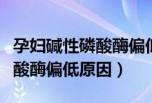 孕婦堿性磷酸酶偏低有什么影響（孕婦堿性磷酸酶偏低原因）