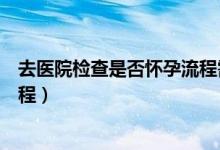 去醫(yī)院檢查是否懷孕流程需要什么（去醫(yī)院檢查是否懷孕流程）