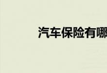 汽車保險有哪些（什么是車險）