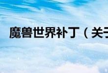 魔獸世界補?。P(guān)于魔獸世界補丁的介紹）