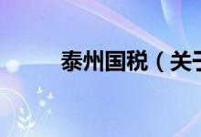 泰州國稅（關于泰州國稅的介紹）