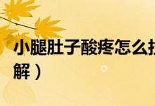 小腿肚子酸疼怎么拉伸（小腿肚子酸疼怎么緩解）
