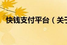 快錢支付平臺(tái)（關(guān)于快錢支付平臺(tái)的介紹）
